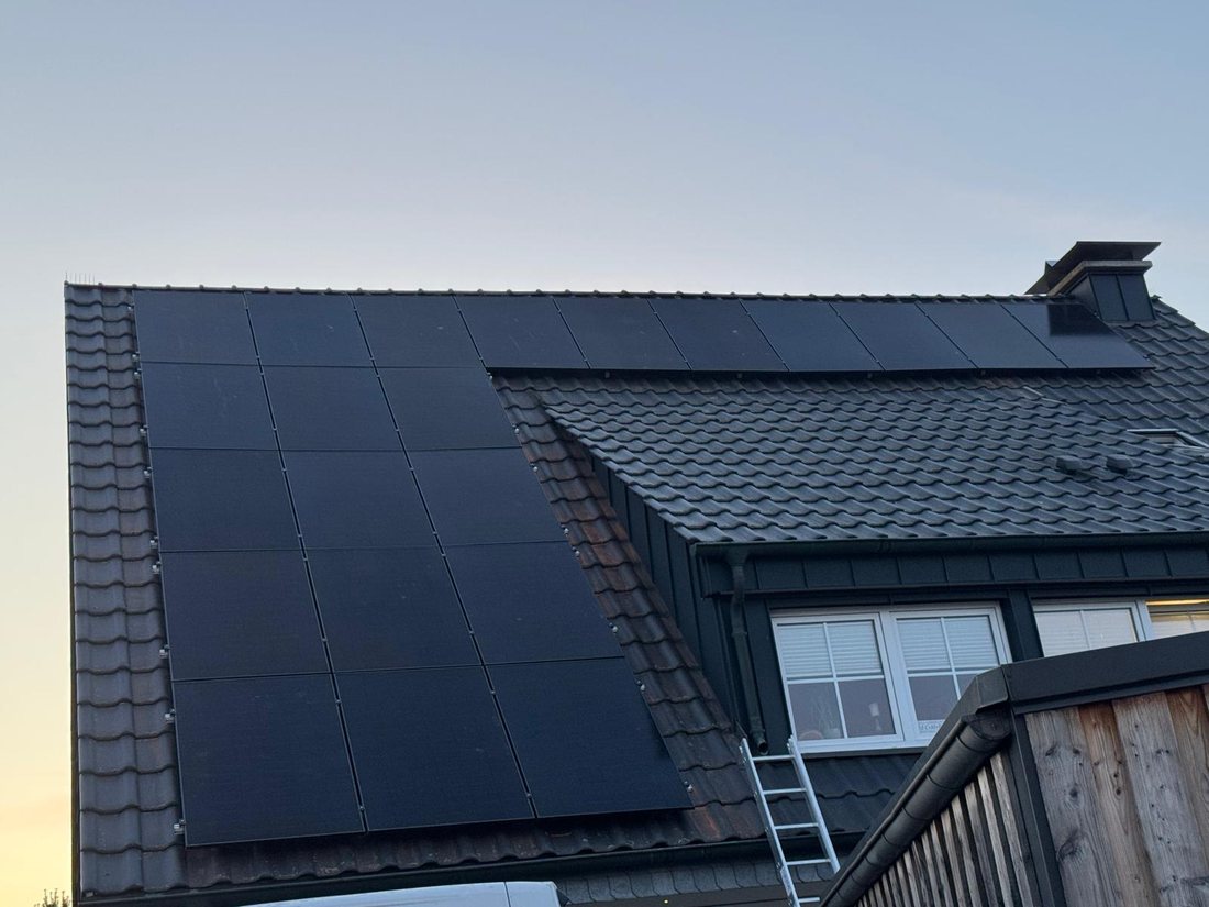 Installierte Photovoltaikanlage – Referenzprojekt von MP Elektro